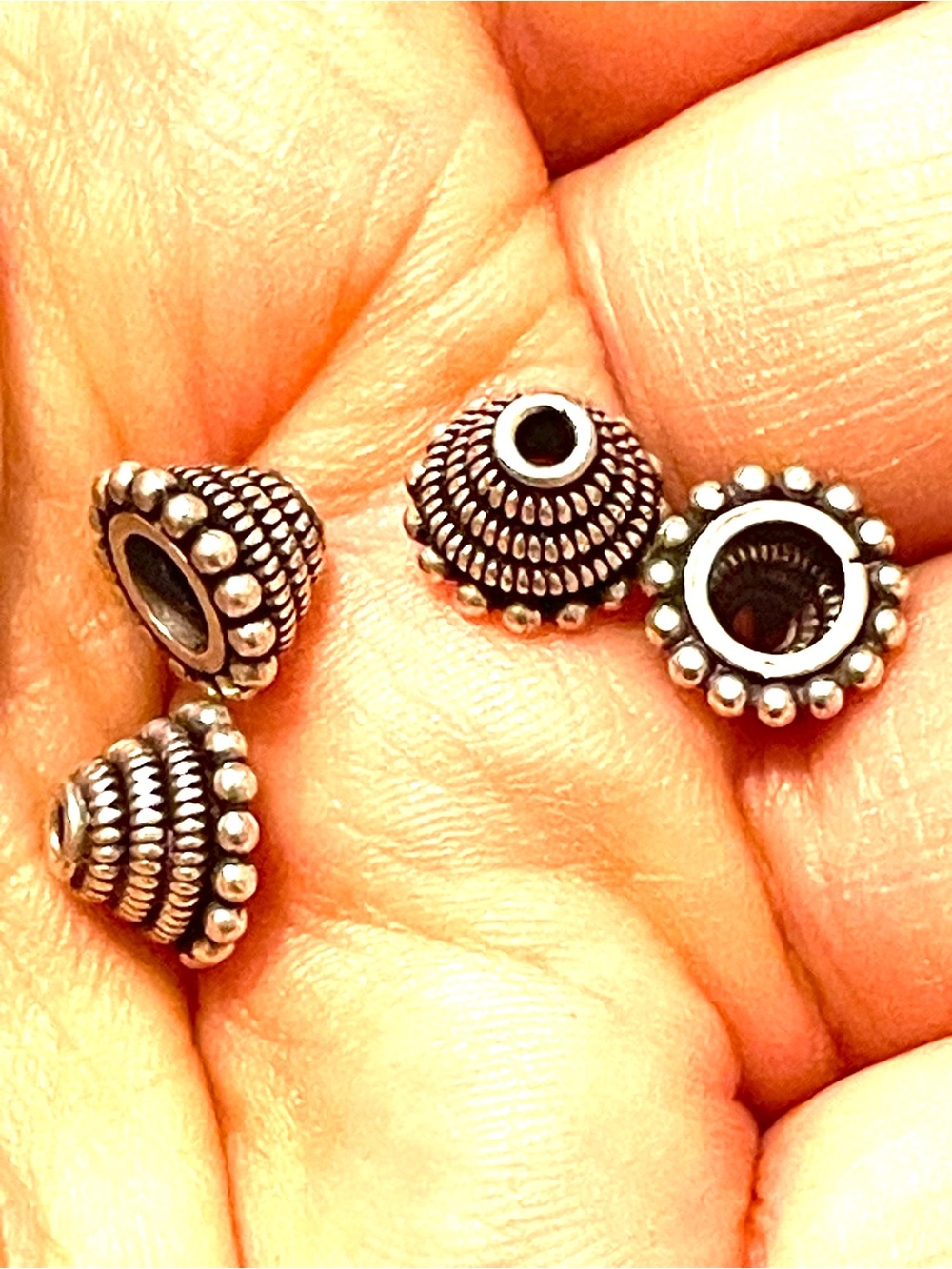 2 pair of Decorative Bead Caps